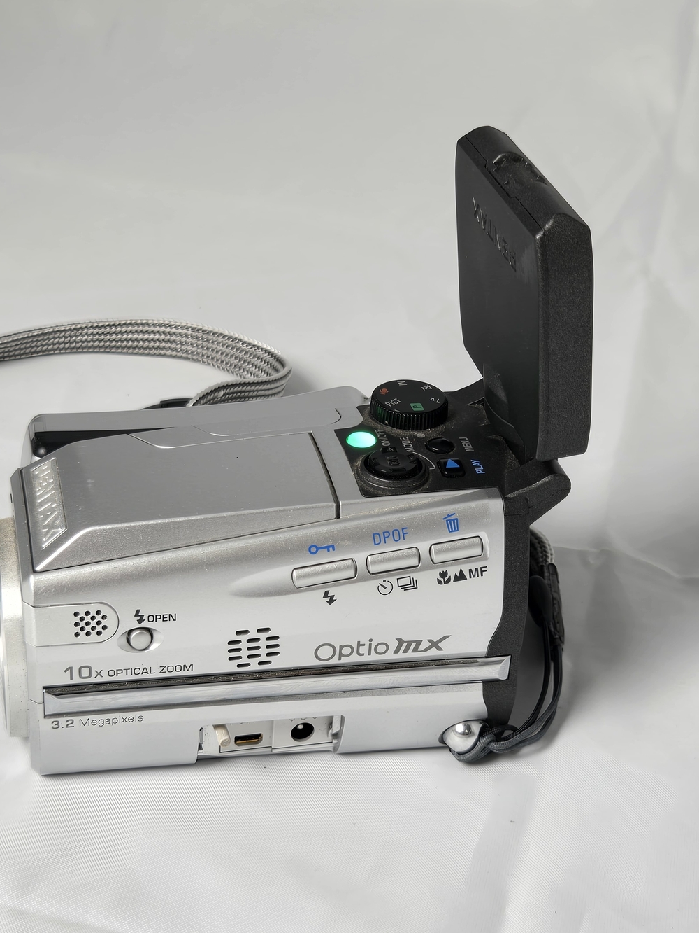 Pentax silver and black Optio MX Digital Camera